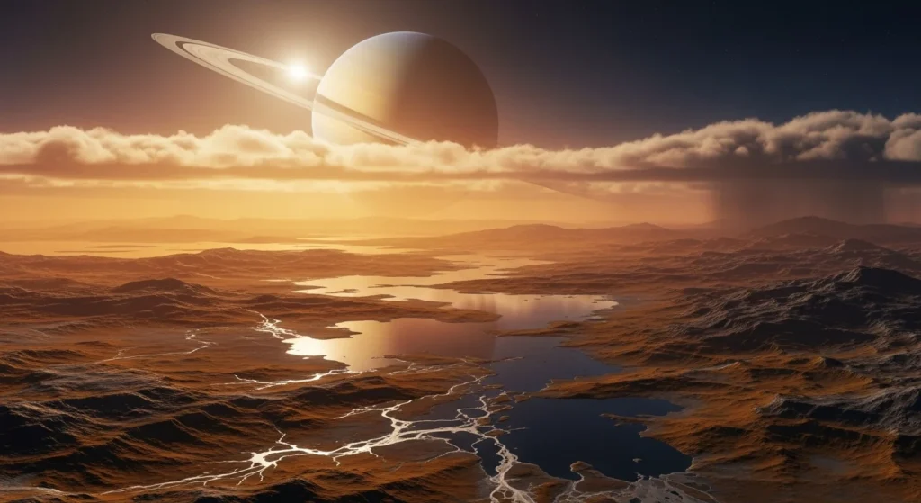 Saturn’s Moon Titan Has Weather, Landscapes, and Clues to Life’s Origins